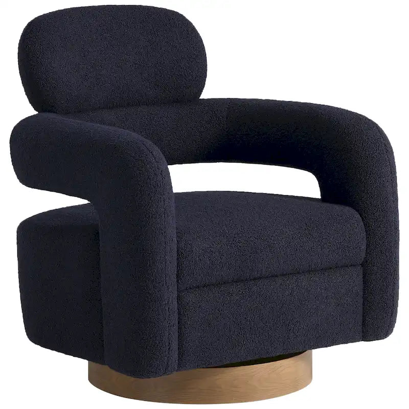 Fauteuil pivotant Sherpa de 74 cm de large