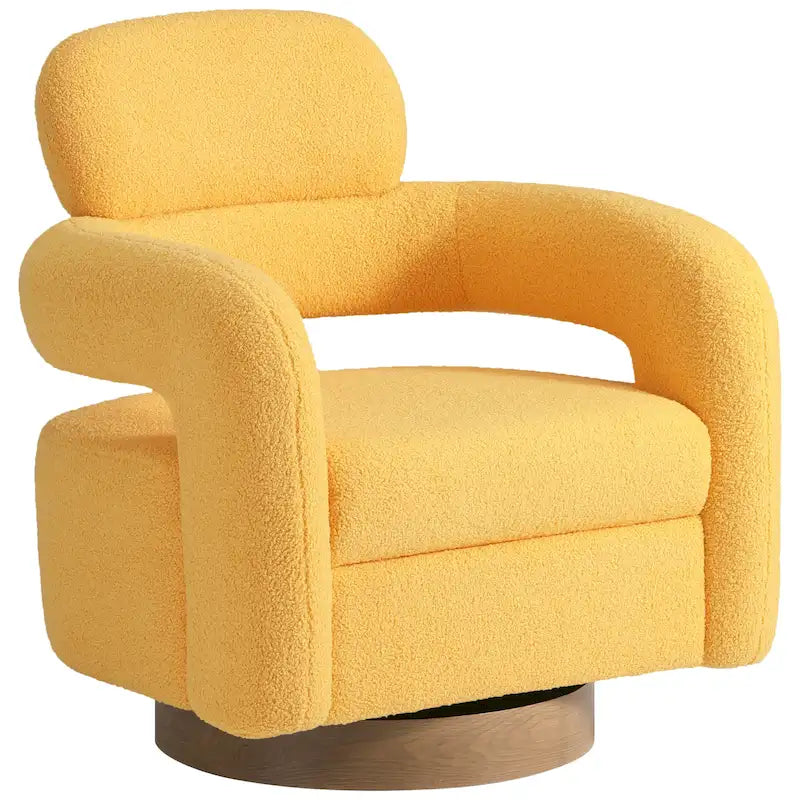 Fauteuil pivotant Sherpa de 74 cm de large