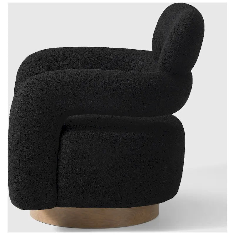 Fauteuil pivotant Sherpa de 74 cm de large