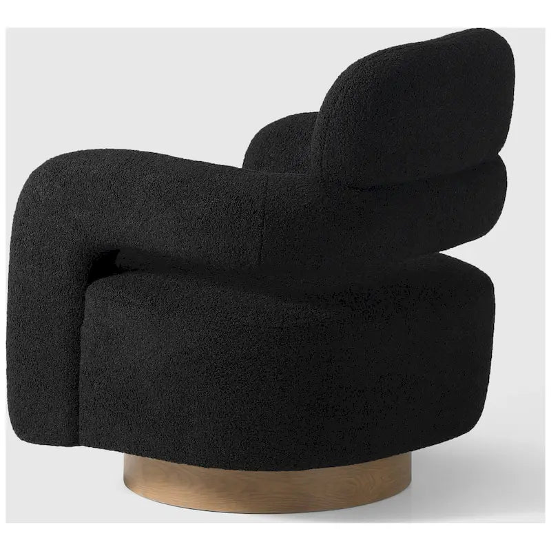 Fauteuil pivotant Sherpa de 74 cm de large