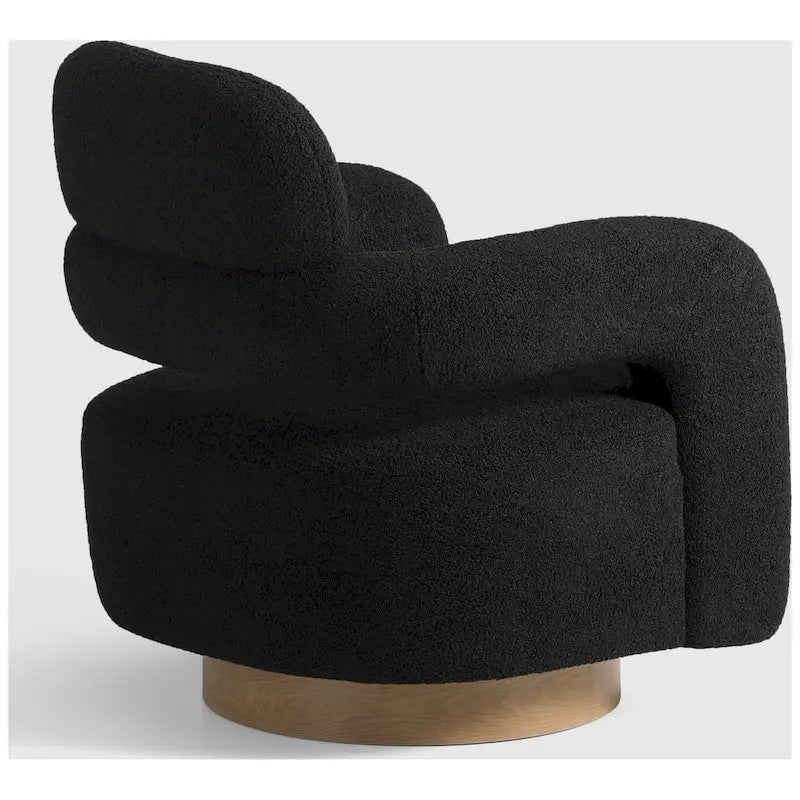 Fauteuil pivotant Sherpa de 74 cm de large
