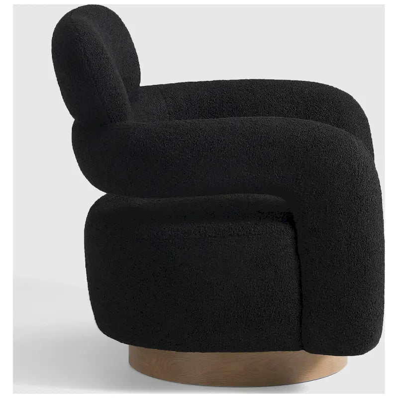 Fauteuil pivotant Sherpa de 74 cm de large