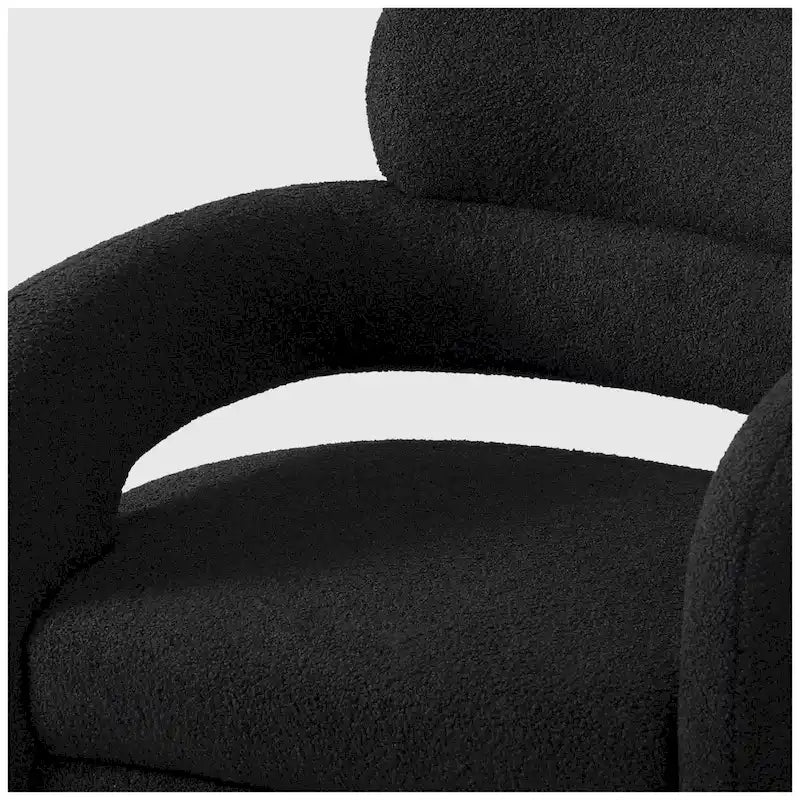 Fauteuil pivotant Sherpa de 74 cm de large