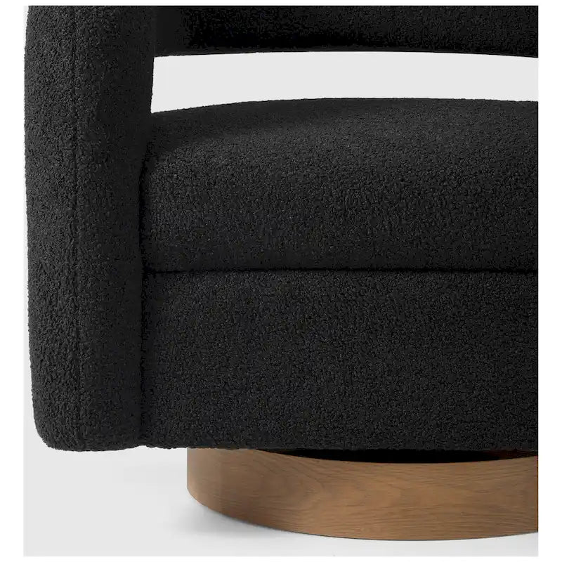 Fauteuil pivotant Sherpa de 74 cm de large