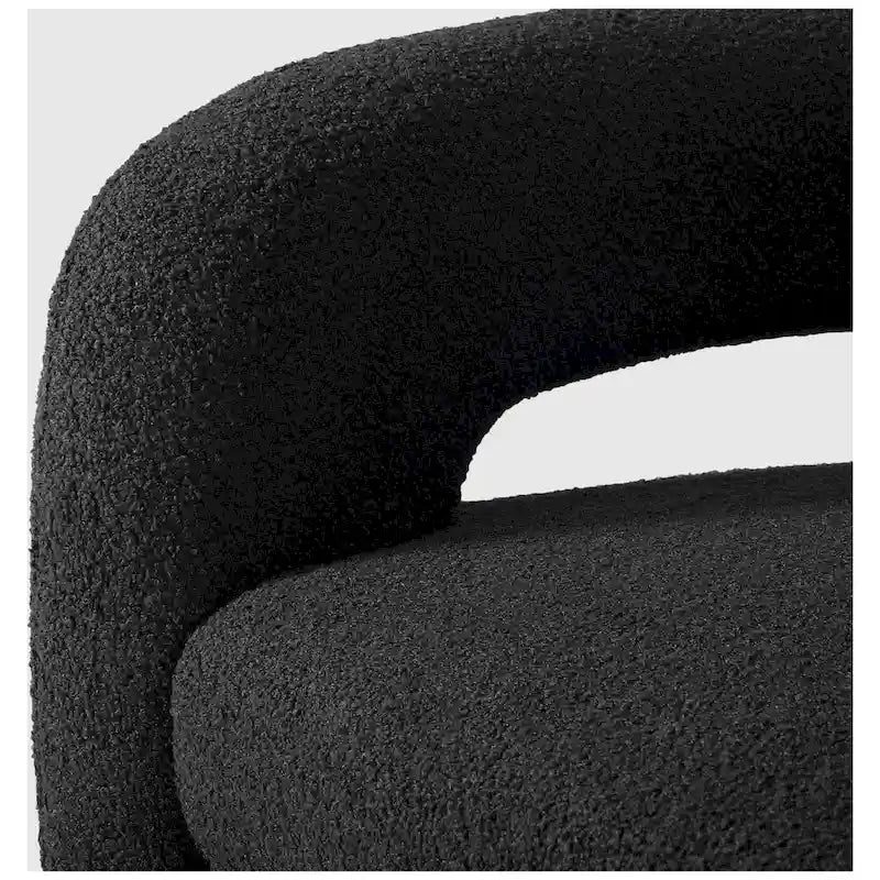 Fauteuil pivotant Sherpa de 74 cm de large