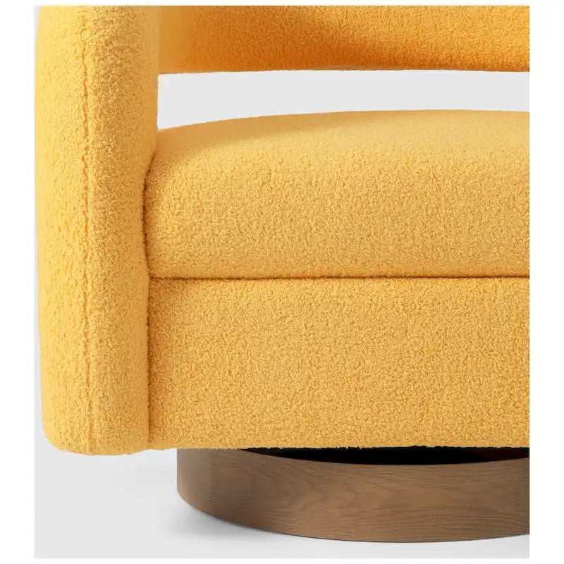 Fauteuil pivotant Sherpa de 74 cm de large
