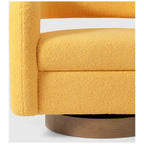 Fauteuil pivotant Sherpa de 74 cm de large