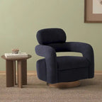Fauteuil pivotant Sherpa de 74 cm de large