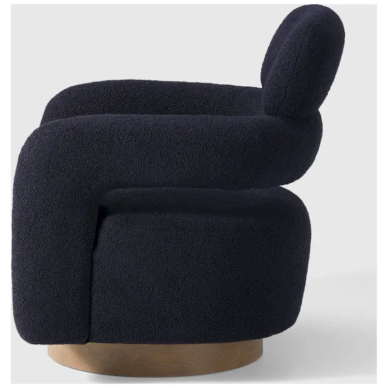 Fauteuil pivotant Sherpa de 74 cm de large