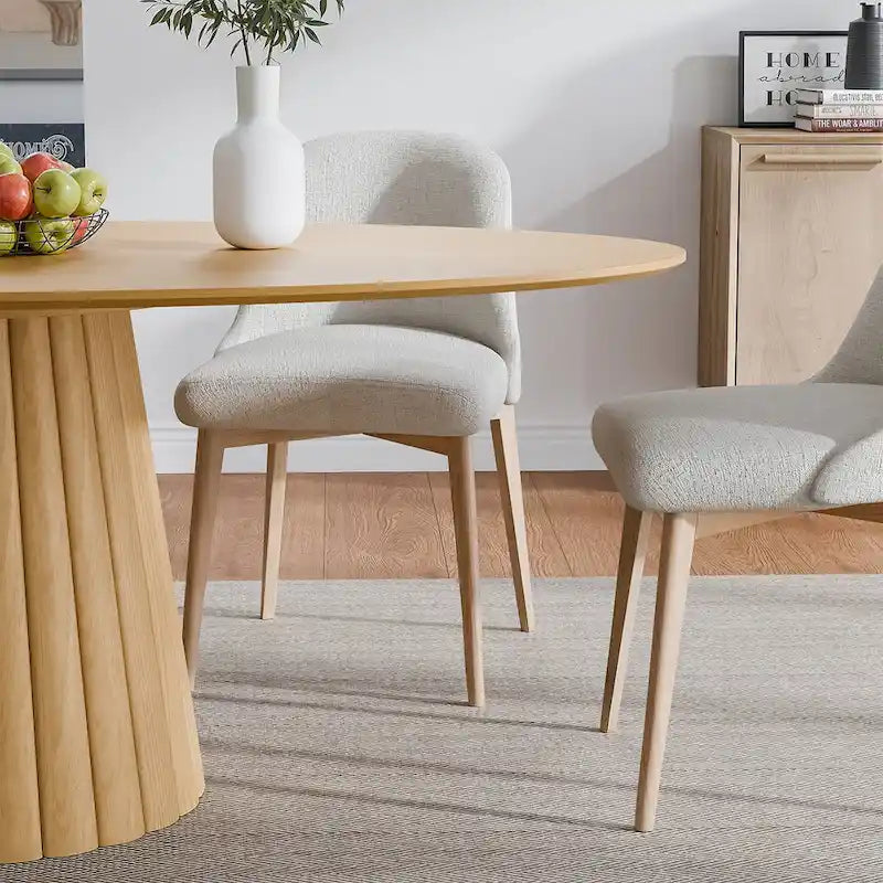 Table de salle à manger ovale de 170 cm pour 6 personnes – 3 options de couleur, 170x85x79 cm