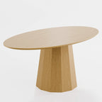Table de salle à manger ovale de 170 cm pour 6 personnes – 3 options de couleur, 170x85x79 cm