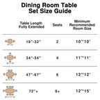 Table de salle à manger ovale de 170 cm pour 6 personnes – 3 options de couleur, 170x85x79 cm