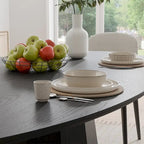 Table de salle à manger ovale de 170 cm pour 6 personnes – 3 options de couleur, 170x85x79 cm