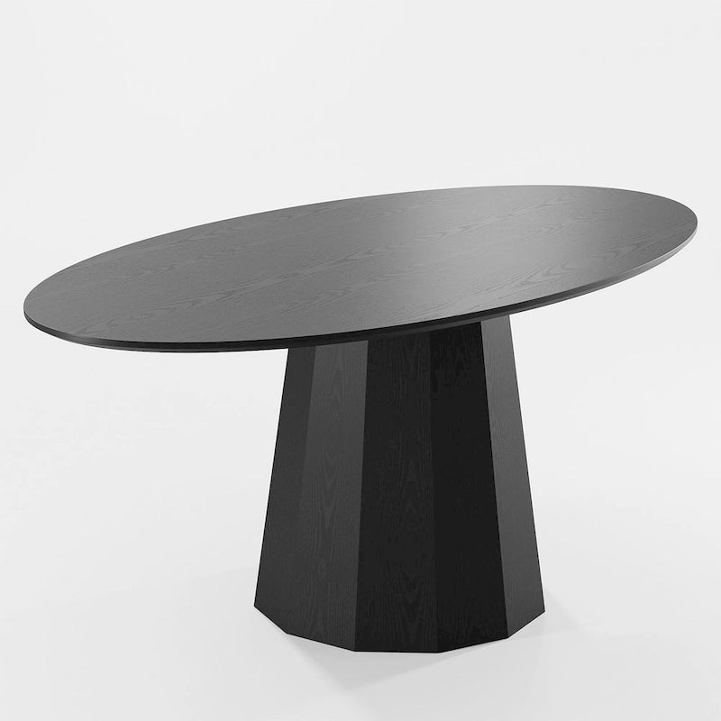 Table de salle à manger ovale de 170 cm pour 6 personnes – 3 options de couleur, 170x85x79 cm