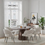 Table de salle à manger ovale de 170 cm pour 6 personnes – 3 options de couleur, 170x85x79 cm