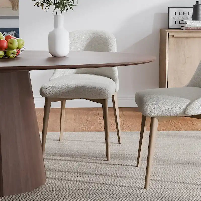 Table de salle à manger ovale de 170 cm pour 6 personnes – 3 options de couleur, 170x85x79 cm