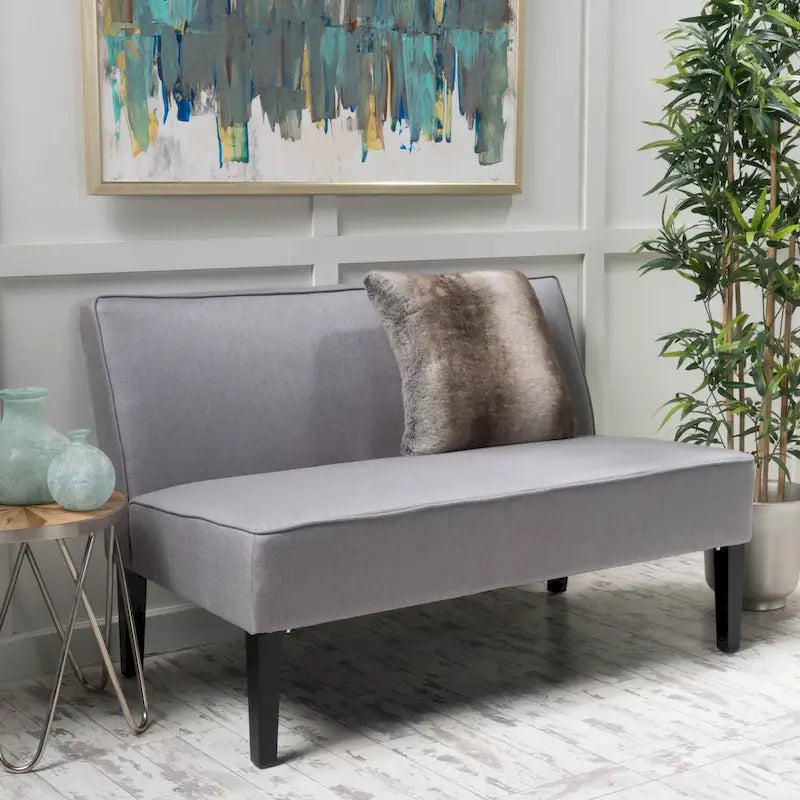 Causeuse en tissu – Canapé moderne à 2 places pour salon