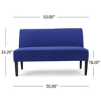 Causeuse en tissu – Canapé moderne à 2 places pour salon