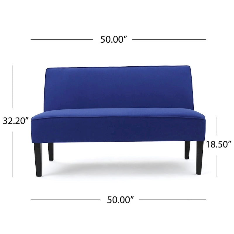 Causeuse en tissu – Canapé moderne à 2 places pour salon