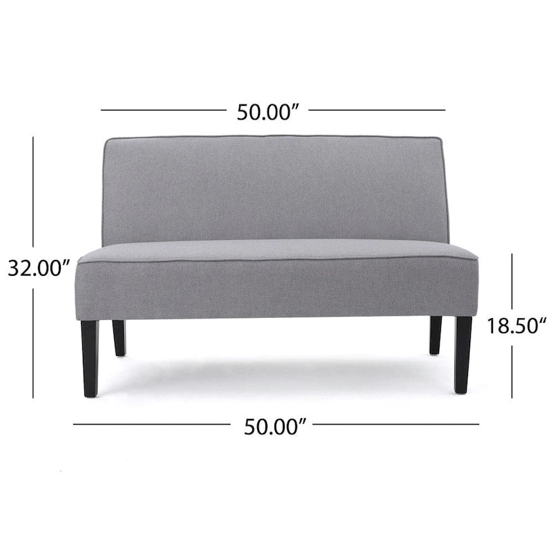 Causeuse en tissu – Canapé moderne à 2 places pour salon