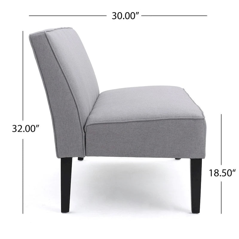 Causeuse en tissu – Canapé moderne à 2 places pour salon