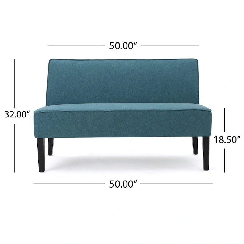Causeuse en tissu – Canapé moderne à 2 places pour salon