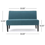 Causeuse en tissu – Canapé moderne à 2 places pour salon