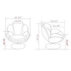 Fauteuil d'appoint décontracté – Tissu kaki