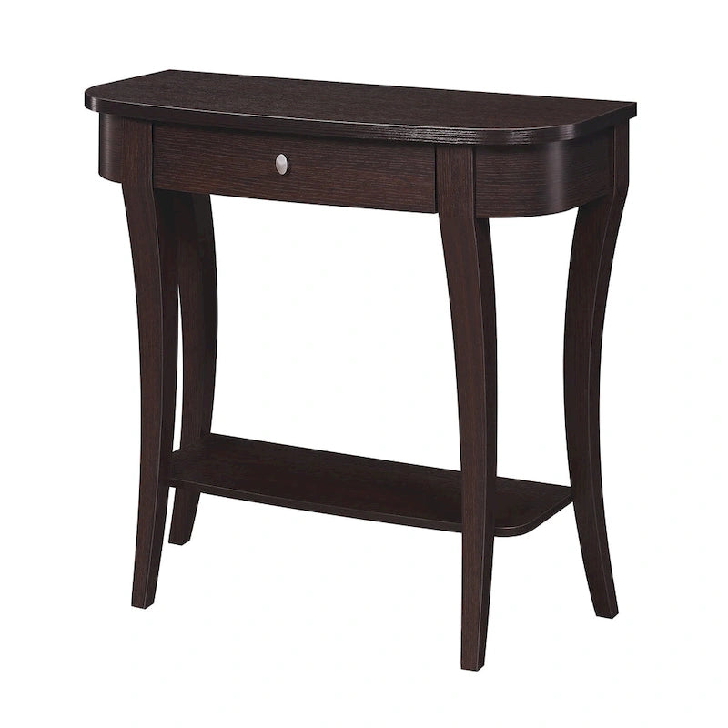 Console slim 1 tiroir avec étagère ouverte