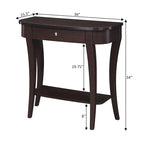 Console slim 1 tiroir avec étagère ouverte