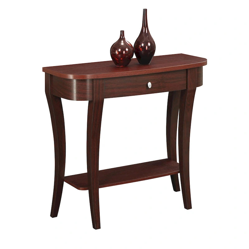Console slim 1 tiroir avec étagère ouverte