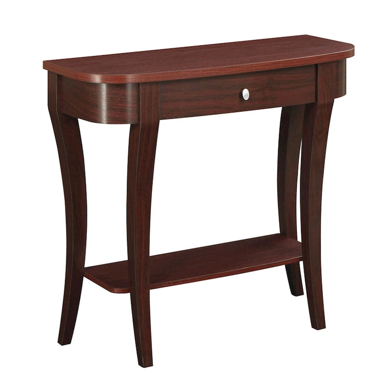 Console slim 1 tiroir avec étagère ouverte