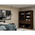Armoire de chambre moderne à 2 sections – Rangement minimaliste