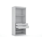 Armoire de chambre moderne à 2 sections – Rangement minimaliste