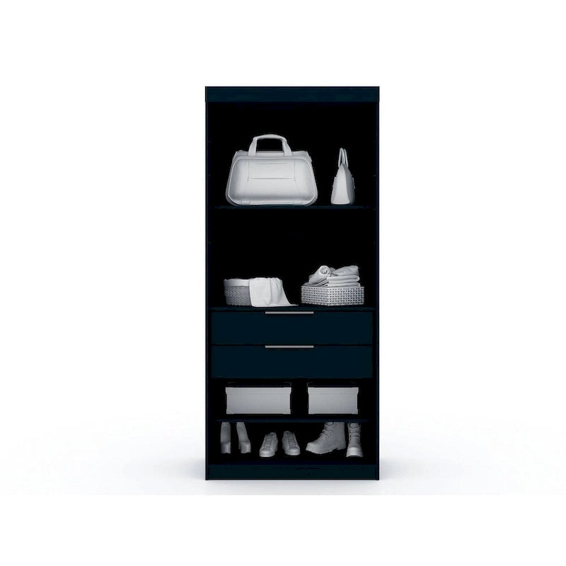 Armoire de chambre moderne à 2 sections – Rangement minimaliste