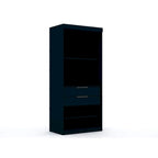 Armoire de chambre moderne à 2 sections – Rangement minimaliste