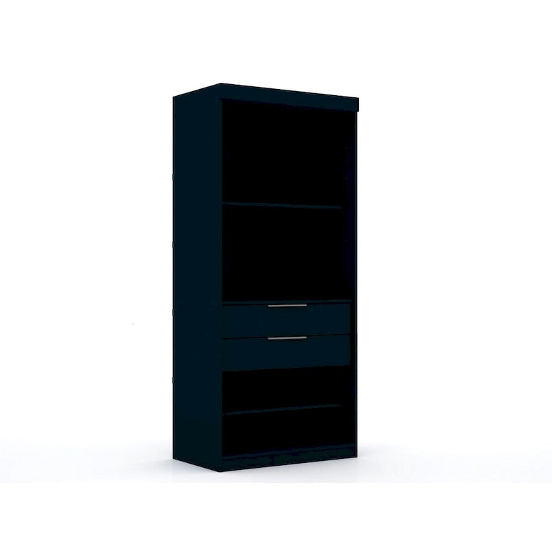 Armoire de chambre moderne à 2 sections – Rangement minimaliste