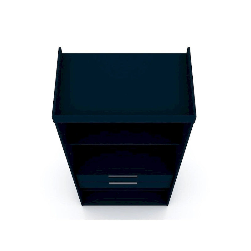 Armoire de chambre moderne à 2 sections – Rangement minimaliste