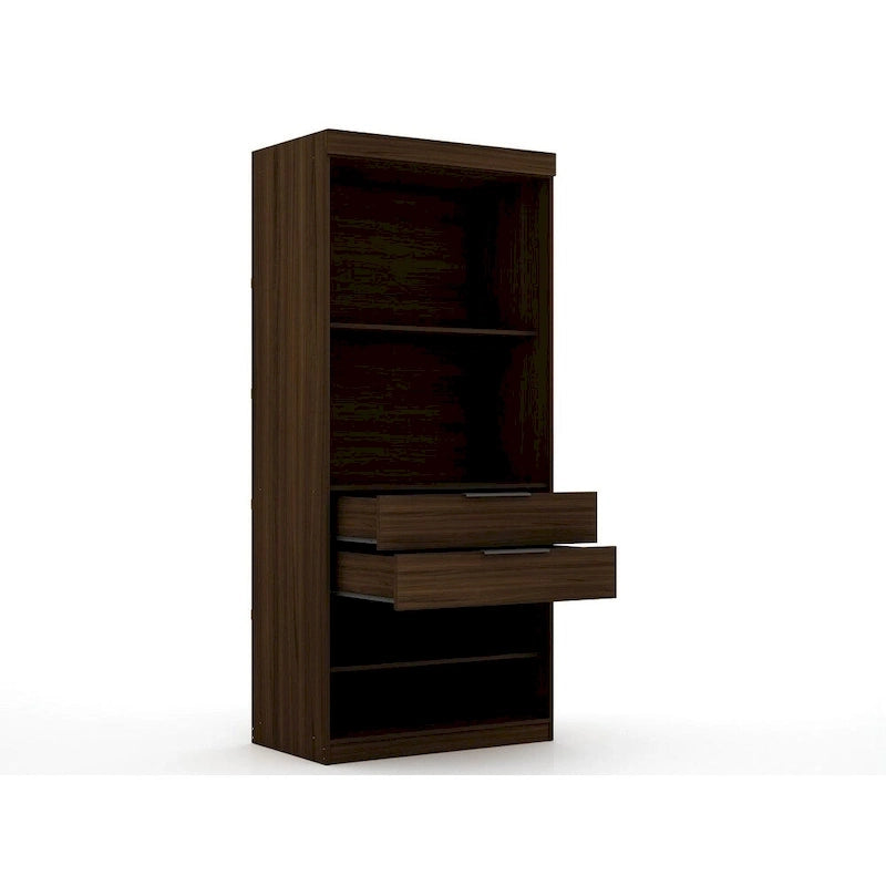 Armoire de chambre moderne à 2 sections – Rangement minimaliste