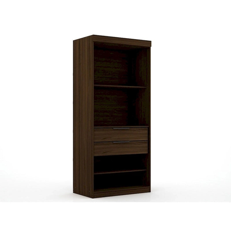 Armoire de chambre moderne à 2 sections – Rangement minimaliste