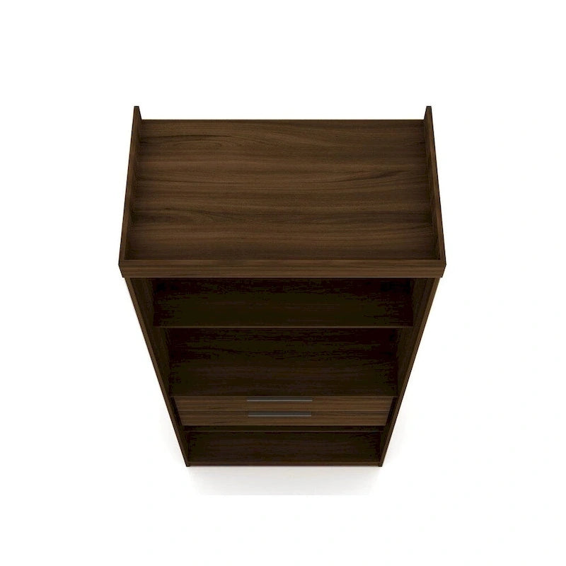 Armoire de chambre moderne à 2 sections – Rangement minimaliste