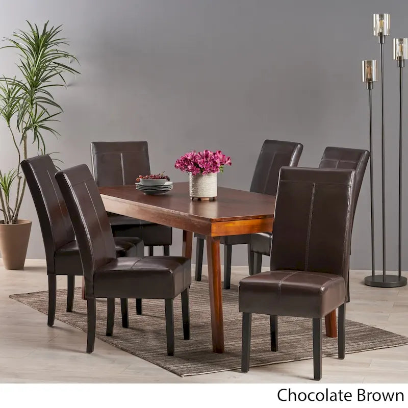 Chaises de salle à manger capitonnées T-Stitch – Lot de 6