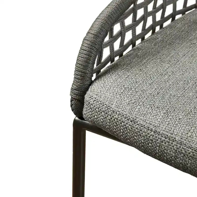 Tabouret de comptoir tissé – Hauteur d'assise 63,5 cm, style bohème naturel