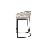 Tabouret de comptoir tissé – Hauteur d'assise 63,5 cm, style bohème naturel