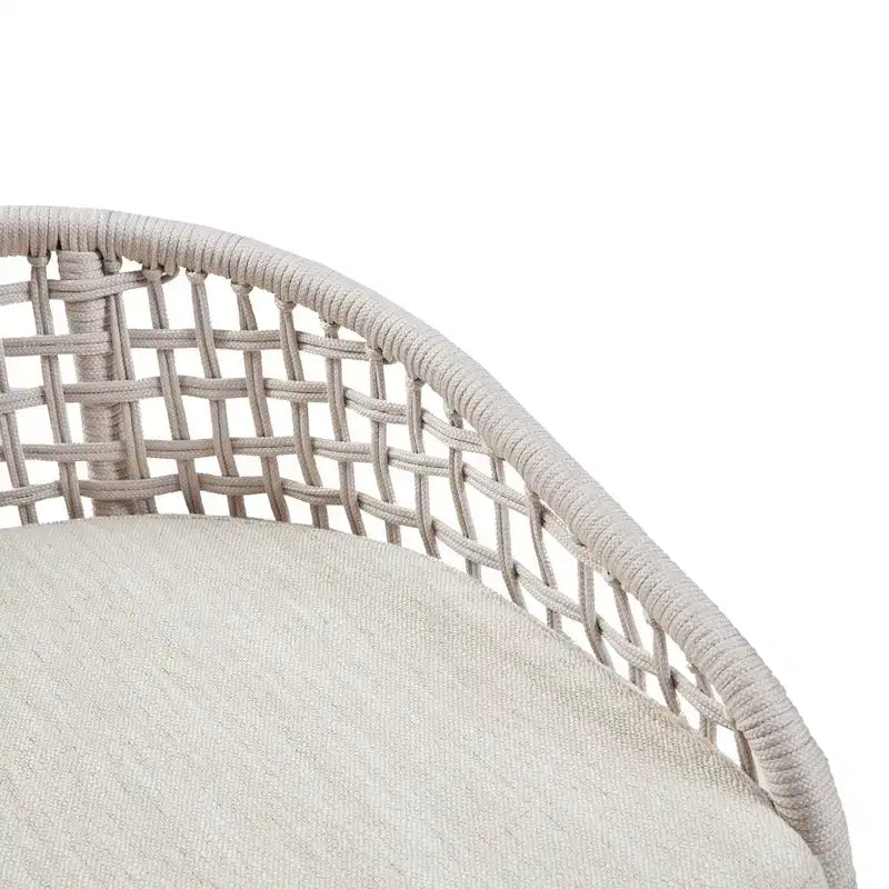 Tabouret de comptoir tissé – Hauteur d'assise 63,5 cm, style bohème naturel