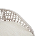 Tabouret de comptoir tissé – Hauteur d'assise 63,5 cm, style bohème naturel
