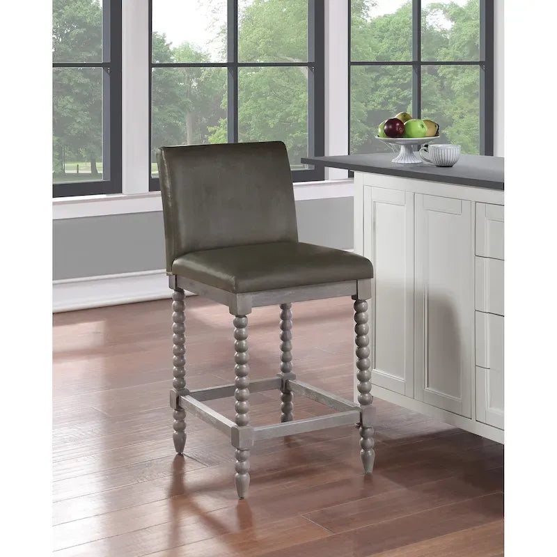 Tabouret de bar 26" à hauteur de comptoir, modèle classique en bois
