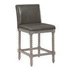Tabouret de bar 26" à hauteur de comptoir, modèle classique en bois
