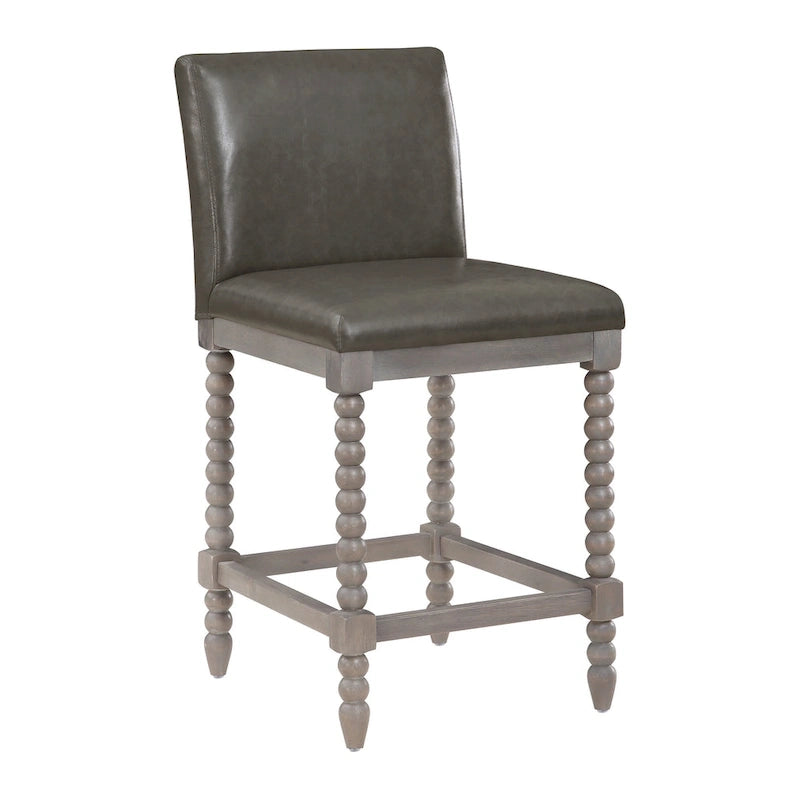 Tabouret de bar 26" à hauteur de comptoir, modèle classique en bois