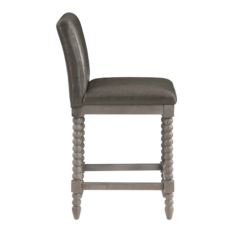 Tabouret de bar 26" à hauteur de comptoir, modèle classique en bois